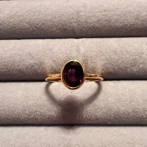 ⭐️3/$25⭐️ NEW Gold Tone Amethyst Ring